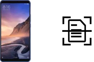 Numériser un document sur un Xiaomi Mi Max 3 Pro