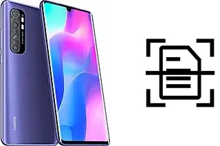 Numériser un document sur un Xiaomi Mi Note 10 Lite