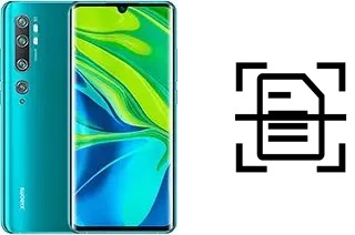 Numériser un document sur un Xiaomi Mi Note 10 Pro