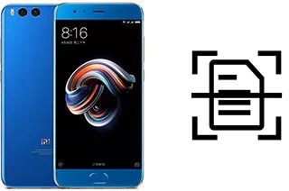 Numériser un document sur un Xiaomi Mi Note 3