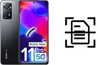 Numériser un document sur un Xiaomi Redmi Note 11 Pro+ 5G