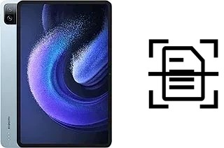 Numériser un document sur un Xiaomi Pad 6