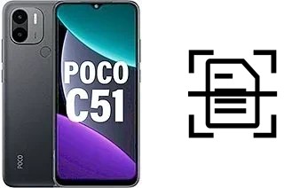 Numériser un document sur un Xiaomi Poco C51