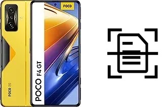 Numériser un document sur un Xiaomi Poco F4 GT