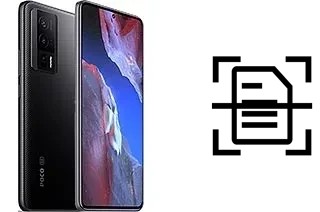 Numériser un document sur un Xiaomi Poco F5 Pro