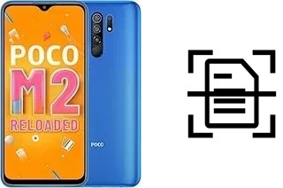 Numériser un document sur un Xiaomi Poco M2 Reloaded