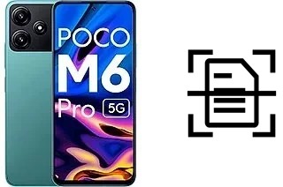 Numériser un document sur un Xiaomi Poco M6 Pro