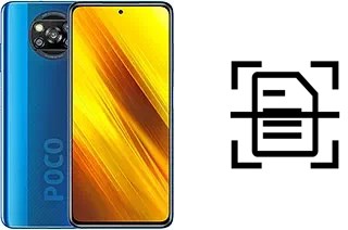 Numériser un document sur un Xiaomi Poco X3 NFC