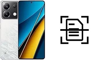 Numériser un document sur un Xiaomi Poco X6