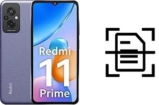 Numériser un document sur un Xiaomi Redmi 11 Prime