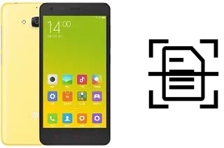 Numériser un document sur un Xiaomi Redmi 2A Enhanced Edition