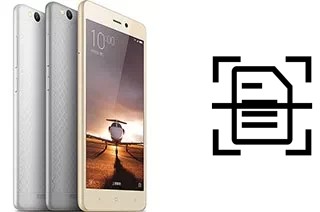 Numériser un document sur un Xiaomi Redmi 3