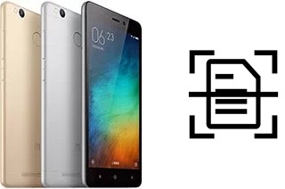 Numériser un document sur un Xiaomi Redmi 3 Pro