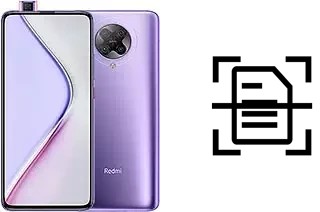 Numériser un document sur un Xiaomi Redmi K30 Pro Zoom