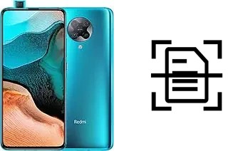 Numériser un document sur un Xiaomi Redmi K30 Pro