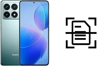 Numériser un document sur un Xiaomi Redmi K70 Pro