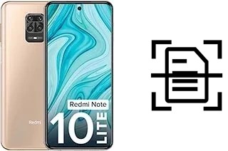 Numériser un document sur un Xiaomi Redmi Note 10 Lite