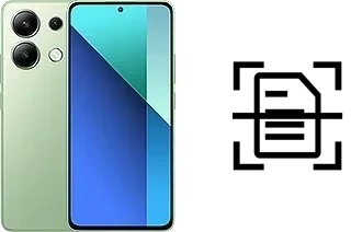 Numériser un document sur un Xiaomi Redmi Note 13 4G