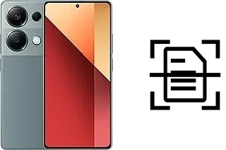 Numériser un document sur un Xiaomi Redmi Note 13 Pro 4G