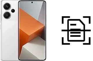 Numériser un document sur un Xiaomi Redmi Note 13 Pro+