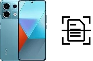 Numériser un document sur un Xiaomi Redmi Note 13 Pro