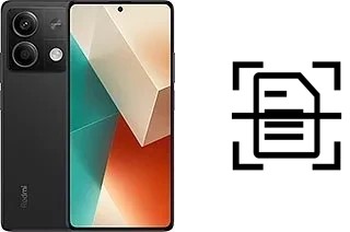 Numériser un document sur un Xiaomi Redmi Note 13