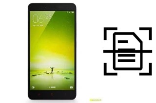 Numériser un document sur un Xiaomi Redmi Note 2 Prime