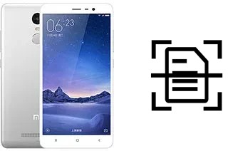 Numériser un document sur un Xiaomi Redmi Note 3