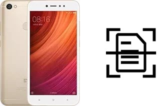 Numériser un document sur un Xiaomi Redmi Note 5A Standard Edition