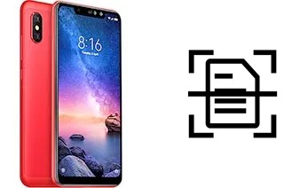 Numériser un document sur un Xiaomi Redmi Note 6 Pro