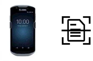 Numériser un document sur un Zebra TC57