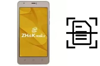 Numériser un document sur un ZH-K Mobile Spark 3