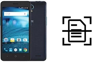 Numériser un document sur un ZTE Avid Plus