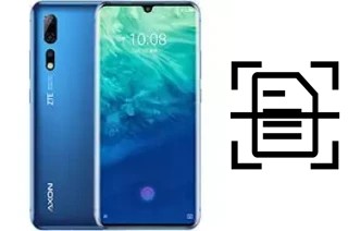 Numériser un document sur un ZTE Axon 10 Pro