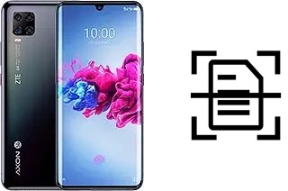 Numériser un document sur un ZTE Axon 11 5G