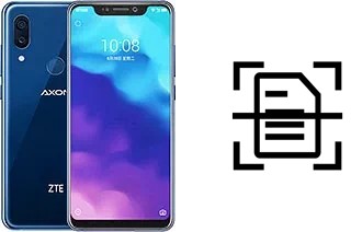 Numériser un document sur un ZTE Axon 9 Pro