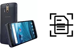 Numériser un document sur un ZTE Axon