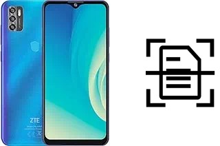 Numériser un document sur un ZTE Blade A7s 2020