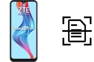 Numériser un document sur un ZTE Blade V20 Smart