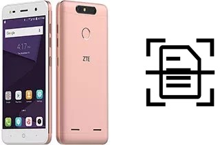 Numériser un document sur un ZTE Blade V8 Mini