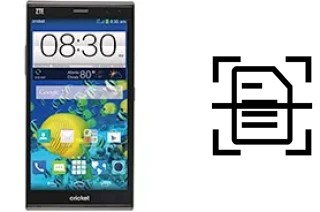 Numériser un document sur un ZTE Grand Xmax