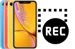 Capture vidéo écran dans Apple iPhone XR