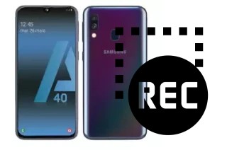 Capture vidéo écran dans Samsung Galaxy A40s