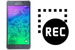 Capture vidéo écran dans Samsung Galaxy Alpha