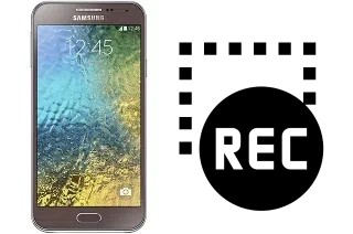 Capture vidéo écran dans Samsung Galaxy E5