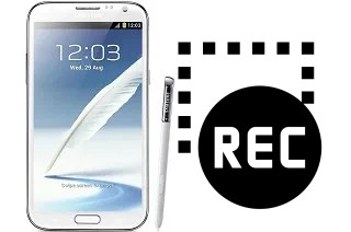 Capture vidéo écran dans Samsung Galaxy Note II N7100