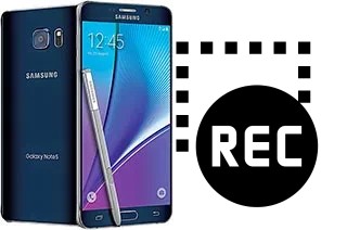 Capture vidéo écran dans Samsung Galaxy Note5 (USA)