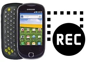 Capture vidéo écran dans Samsung Galaxy Q T589R