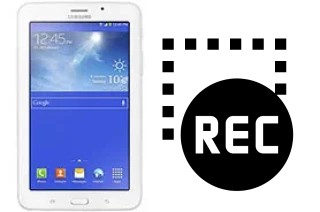 Capture vidéo écran dans Samsung Galaxy Tab 3 V