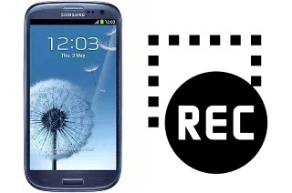 Capture vidéo écran dans Samsung I9305 Galaxy S III